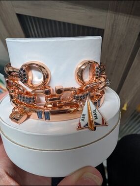 Rose Gold Bomb Party Summer Stack Chain Bracelets  Air Mail Charm